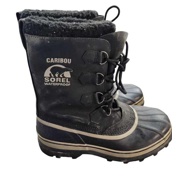 Sorel Caribou Snowboots Men SZ 10 Winter Workwear Outdoors Waterproof Gorpcore - Picture 1 of 6